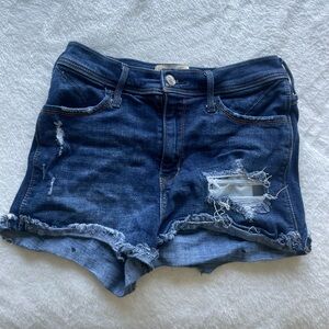 Hollister medium washed ripped Jean shorts